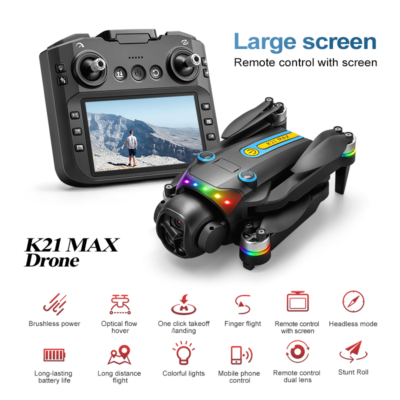 Drone Kit Beginner - โดรนถ่ายภาพทางอากาศกลางแจ้ง กล้องคู่ ระบบไฟฟ้า 90 ° 120