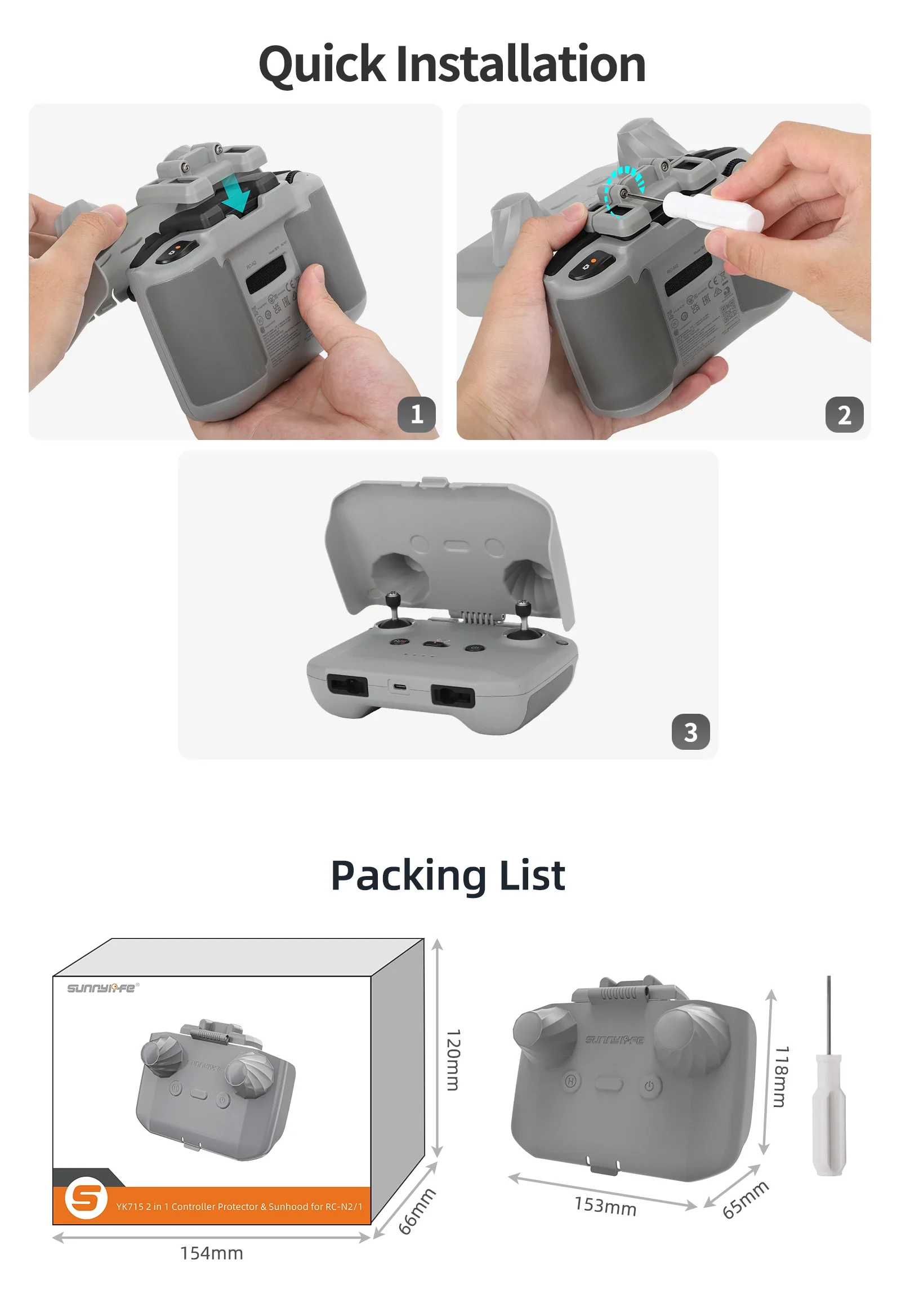 ฝาครอบป้องกันคอนโทรลเลอร์ 2 in - Dji Drone Air 3 บทวิจารณ์และราคา
