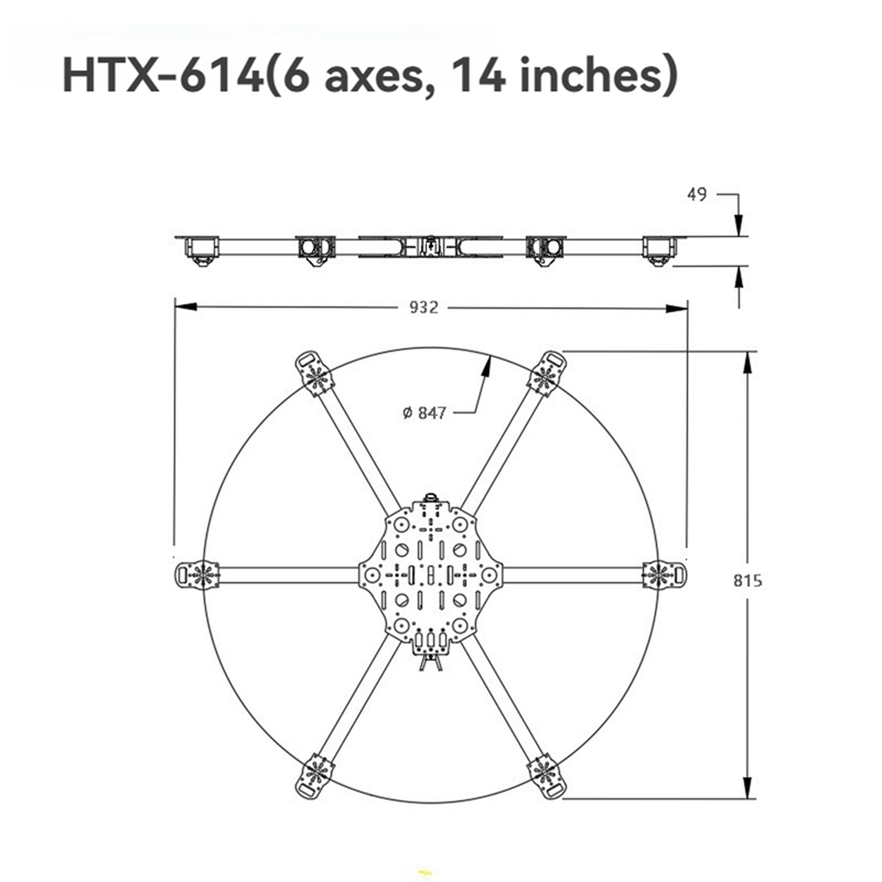 ชุดโครงเฮกซาคอปเตอร์สำหรับโดรน - Drone Kit Hexacopter บทวิจารณ์และราคา